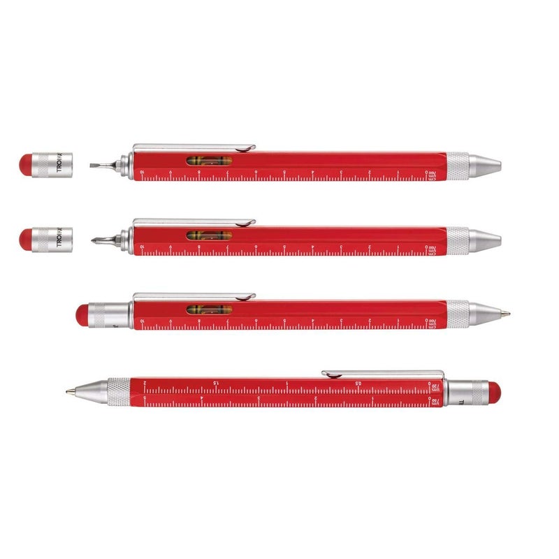 Troika Construction Ballpoint Pen, Red (PIP20RD) - Image 2